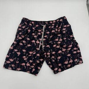 Old Navy Mens Medium Swim Shorts Waist 31 Beach Pool Surf Flamingo Vacation